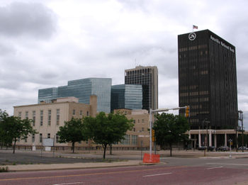 A shot of downtown Amarillo, Texas, U.S.A.