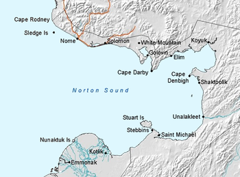 Map of Norton Sound, Alaska