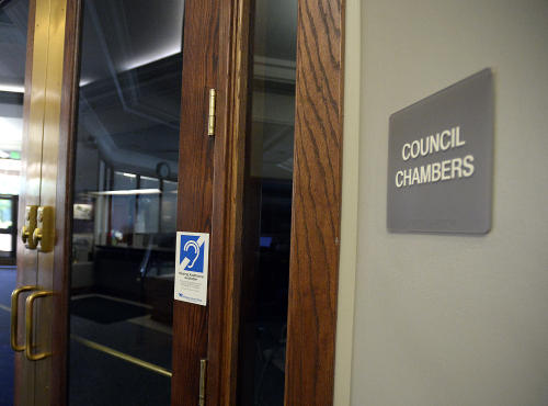 Stock photoCity Council Chambers in the Loveland Municipal Building on Wednesday, Sept. 20, 2017.(Photo by Jenny Sparks/Loveland Repdorter-Herald)